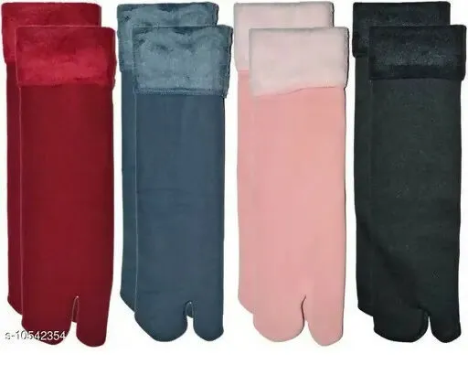 (6 Pair) BEST VALENTINE GIFT Warm Velvet Fur Socks Thick Plush Thermal for Men & Women