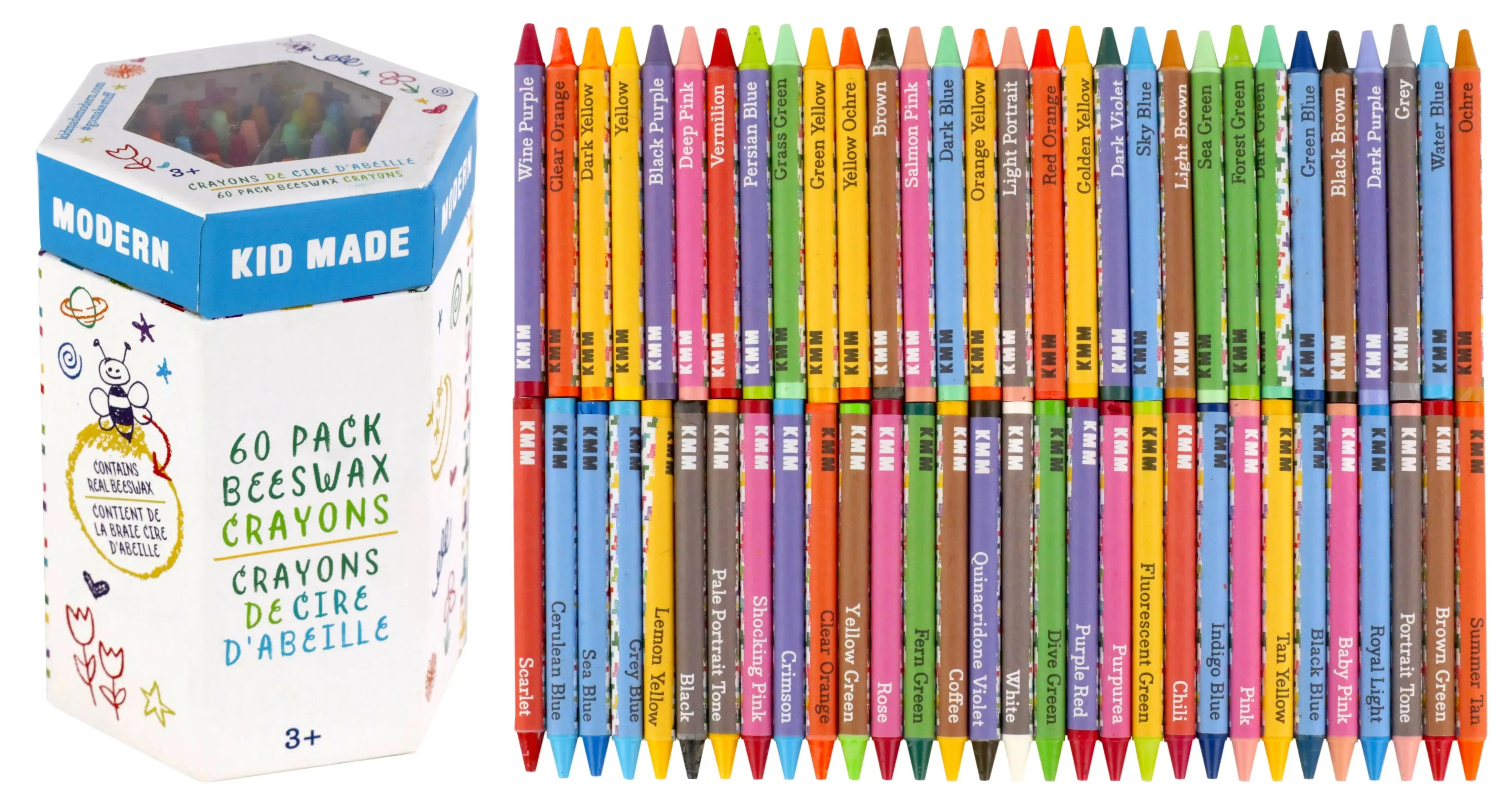 60 pack of Beeswax Crayons