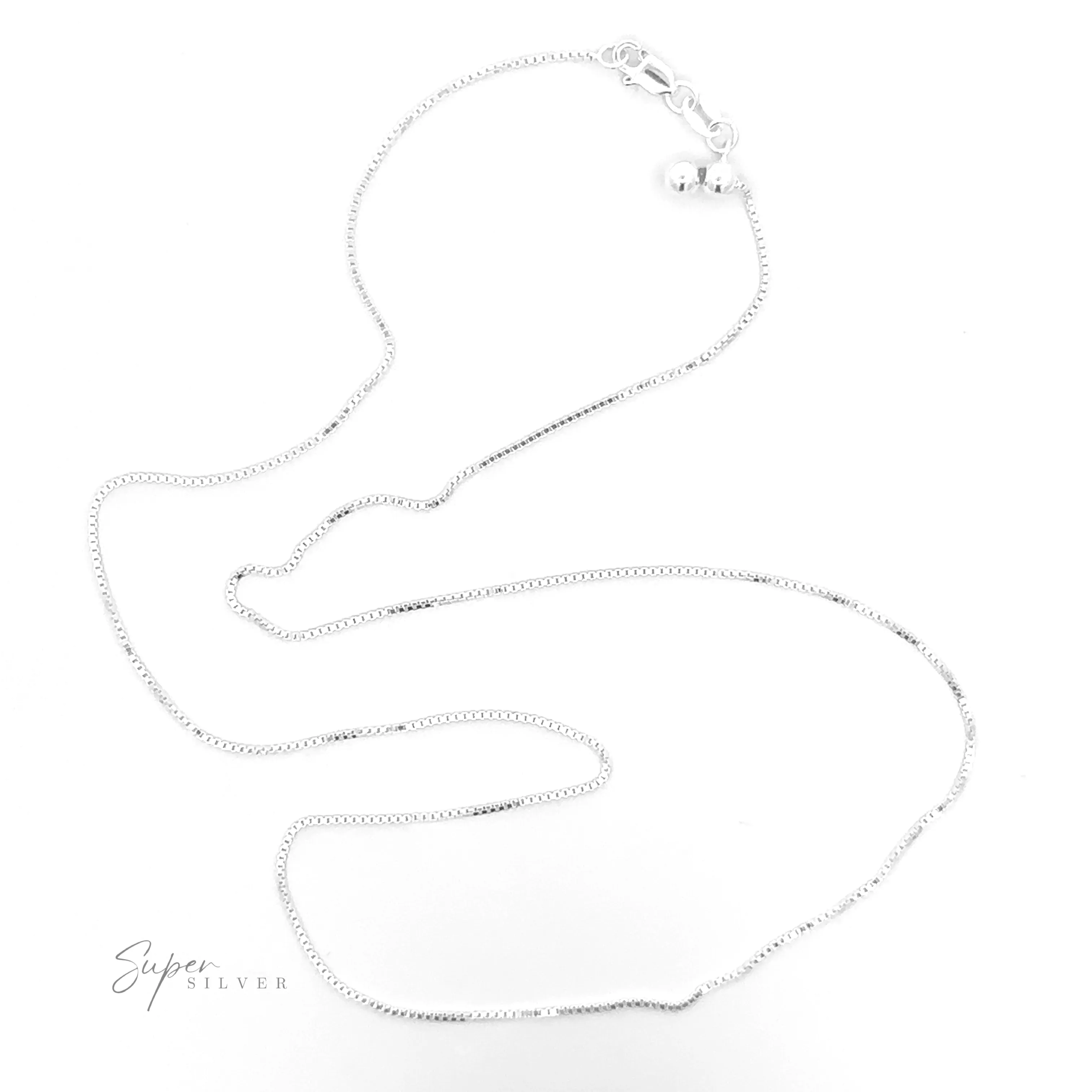 Adjustable Silver Box Chain