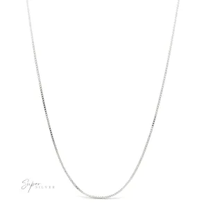 Adjustable Silver Box Chain