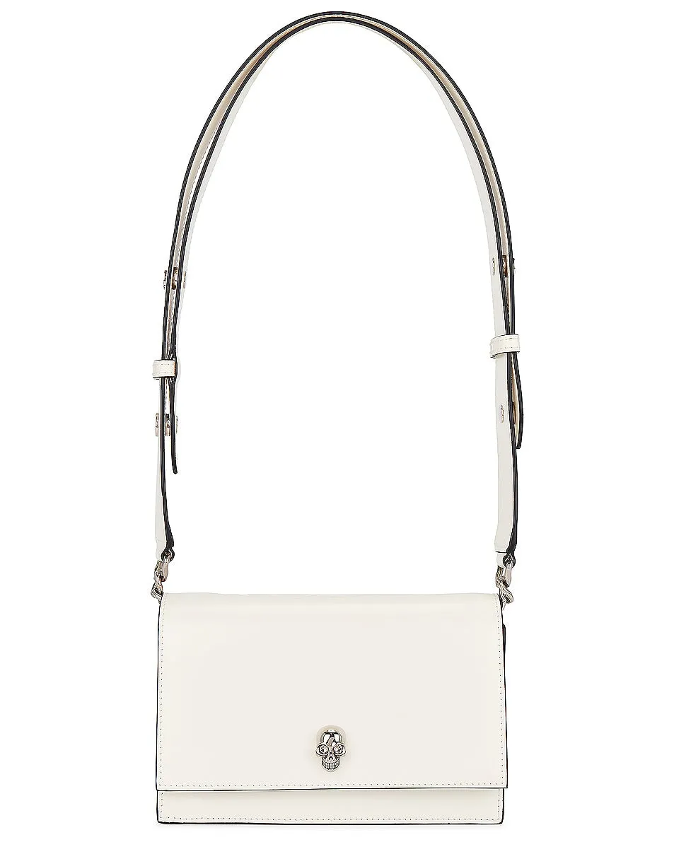 Alexander Mcqueen Small Skull Crossbody Bag, Soft Ivory
