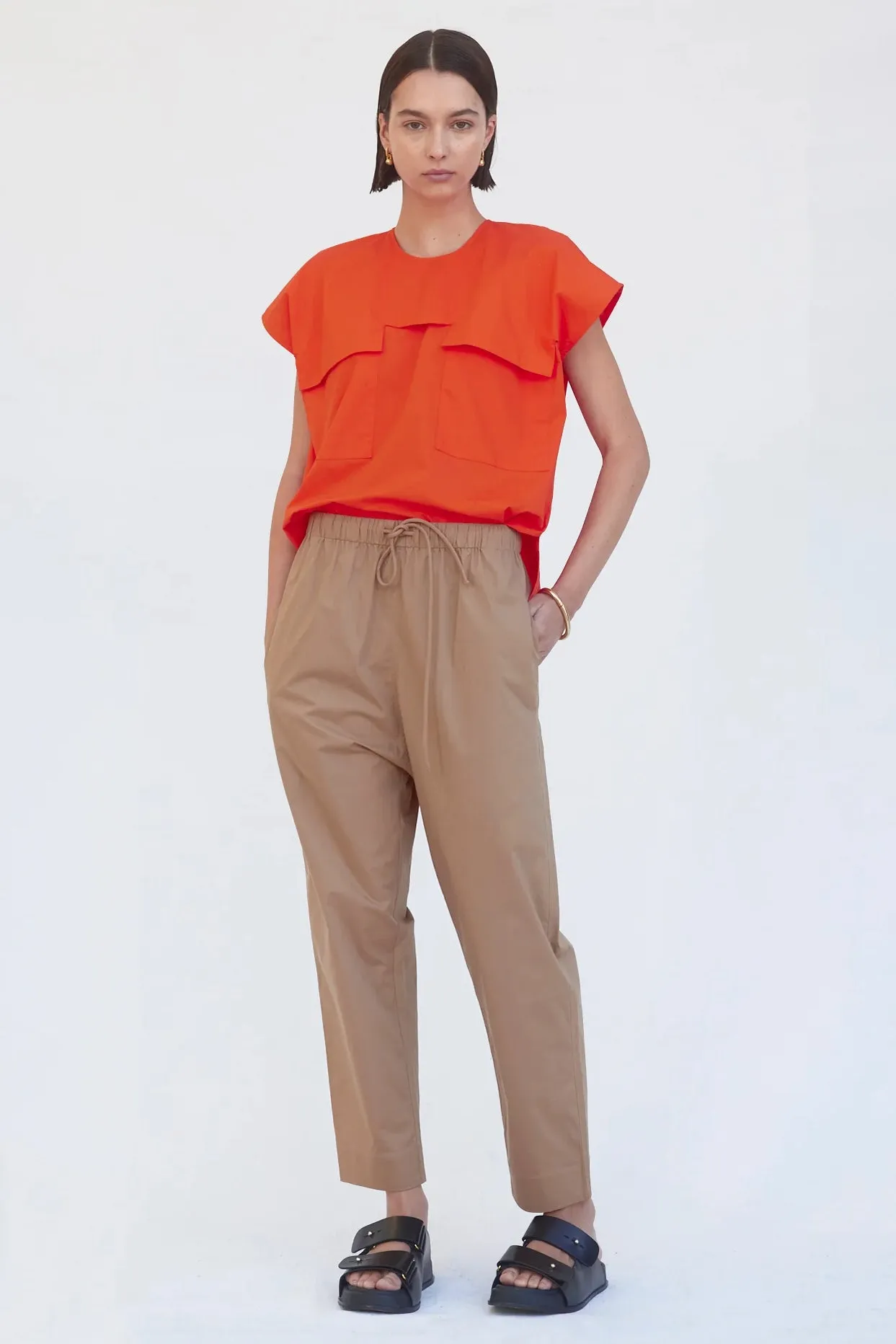 Ashley Pant in Camel