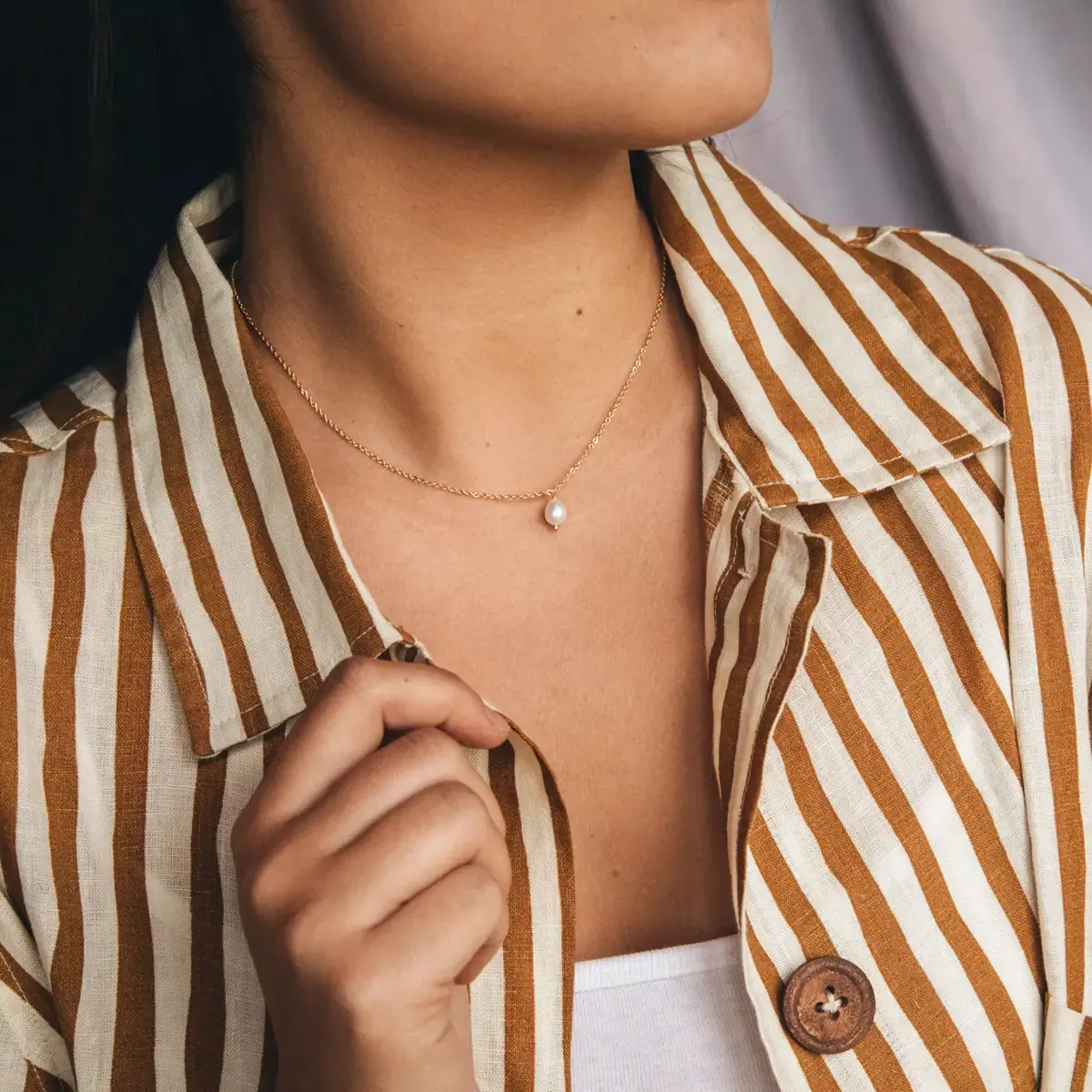 Asri Pearl Drop Necklace
