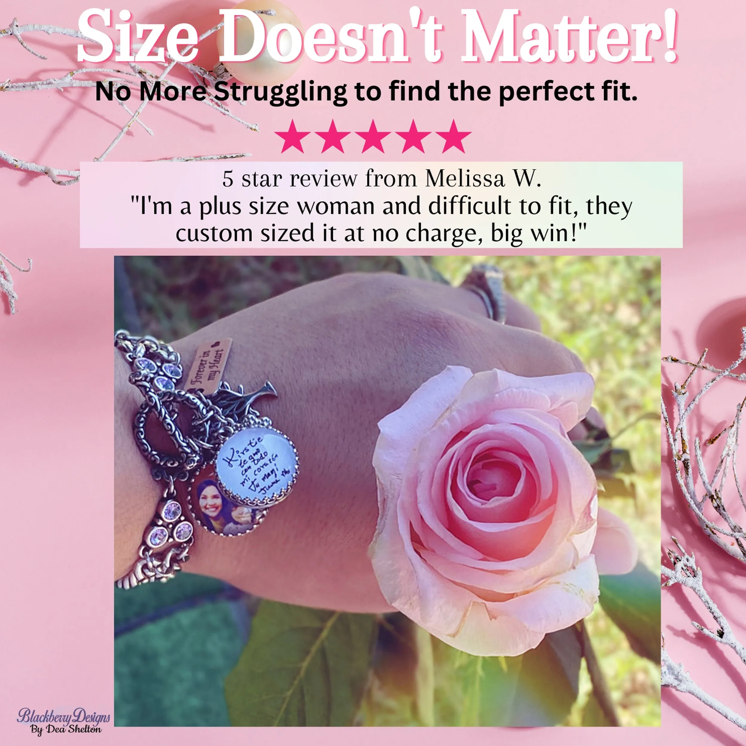 Beachy Charm Bracelet with Crystals