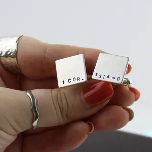 Bible Verse Cufflinks