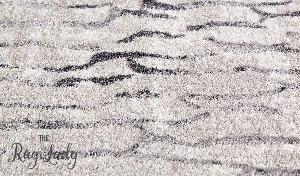Caprice Grey Abstract Art-Silk Rug