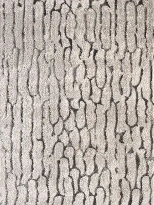 Caprice Grey Abstract Art-Silk Rug