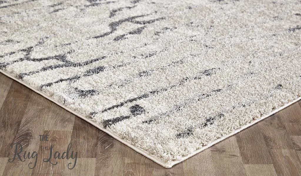 Caprice Grey Abstract Art-Silk Rug