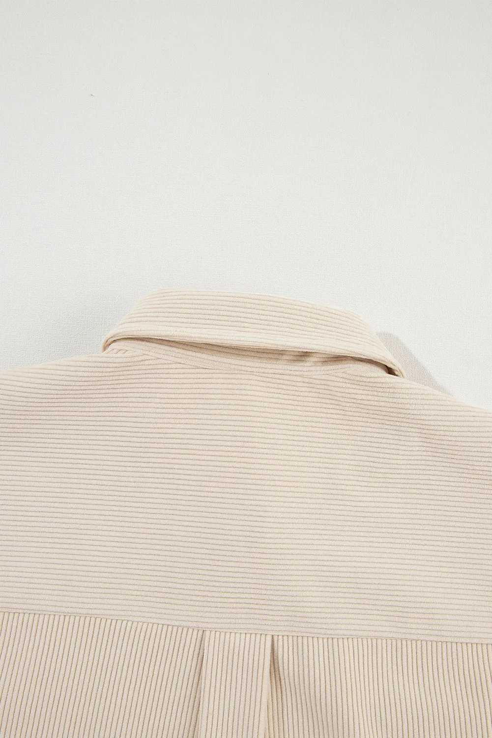 Casual Corduroy Shirt with Patch Pockets