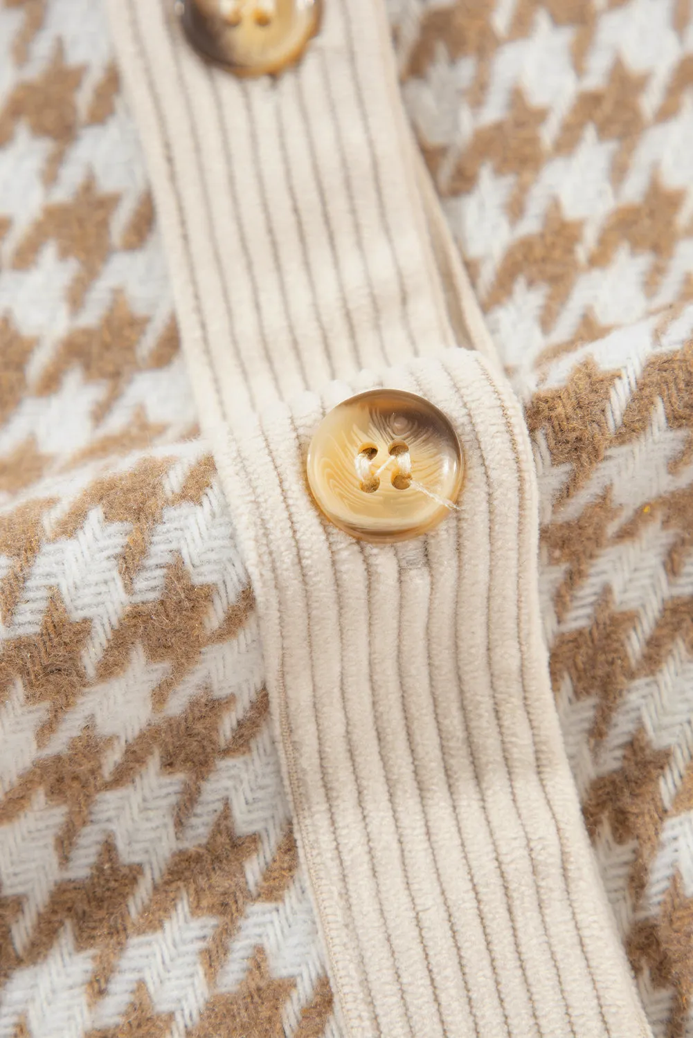 Casual Corduroy Shirt with Patch Pockets