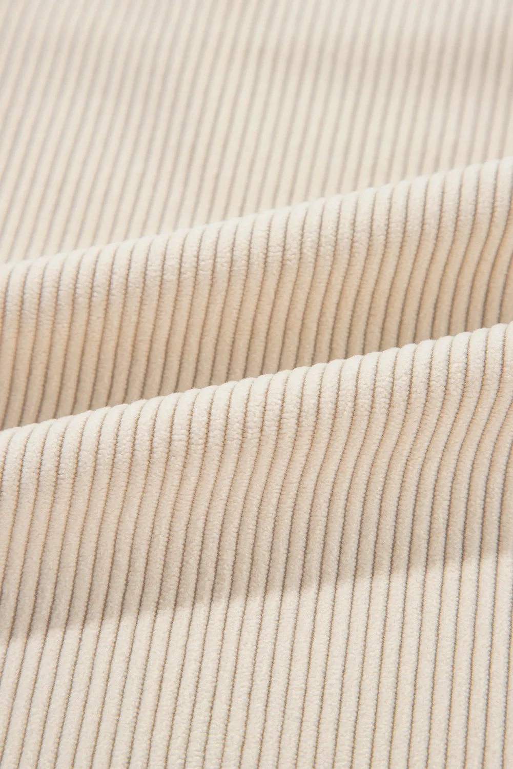 Casual Corduroy Shirt with Patch Pockets
