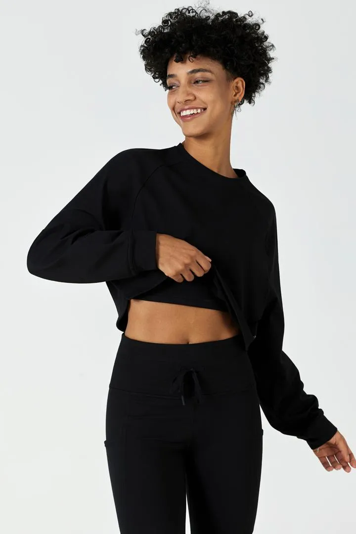 CloudFleece™ Cropped Crew Pullover