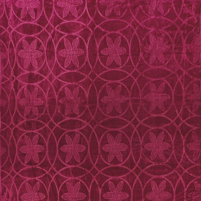 Cozy Cocoon Acrylic Wool Blanket (Cherry)  - 380 GSM