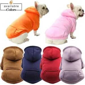 Cozy Hooded Winter Sweatshirt for Small Dogs