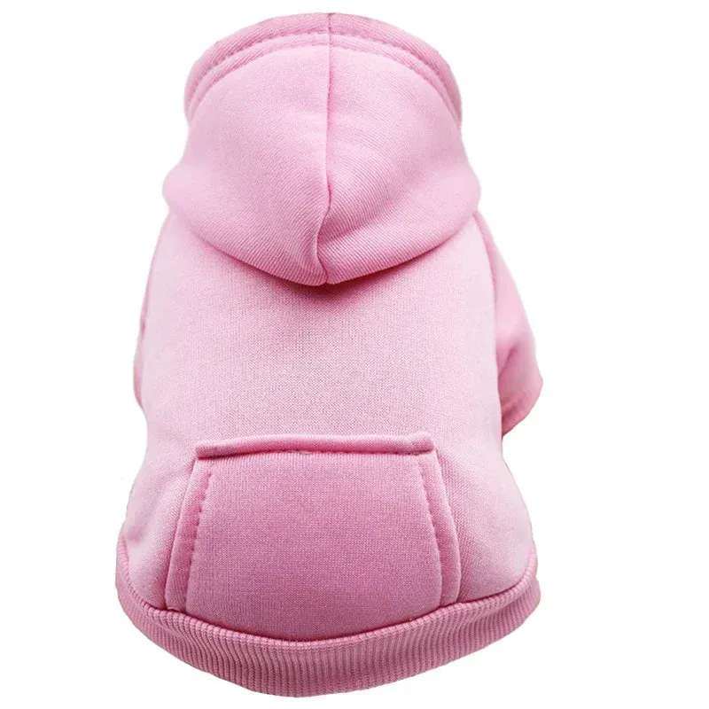 Cozy Hooded Winter Sweatshirt for Small Dogs