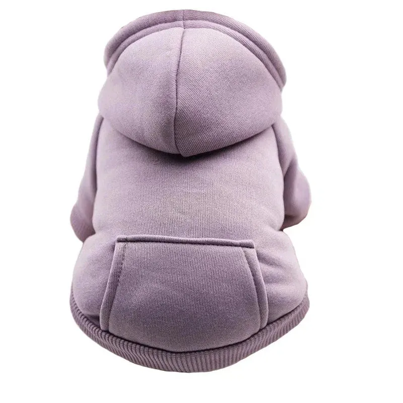 Cozy Hooded Winter Sweatshirt for Small Dogs