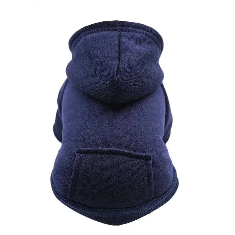 Cozy Hooded Winter Sweatshirt for Small Dogs