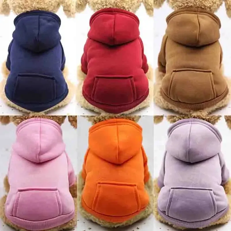 Cozy Hooded Winter Sweatshirt for Small Dogs