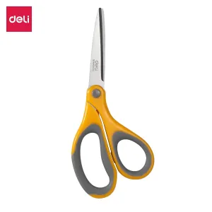 Deli Soft-touch Scissors 180mm Yellow