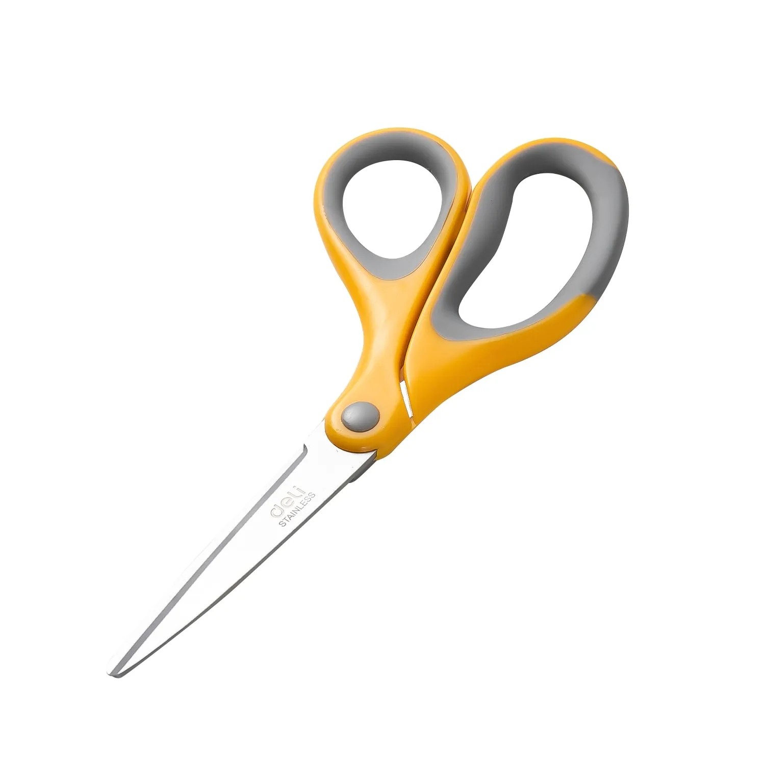 Deli Soft-touch Scissors 180mm Yellow