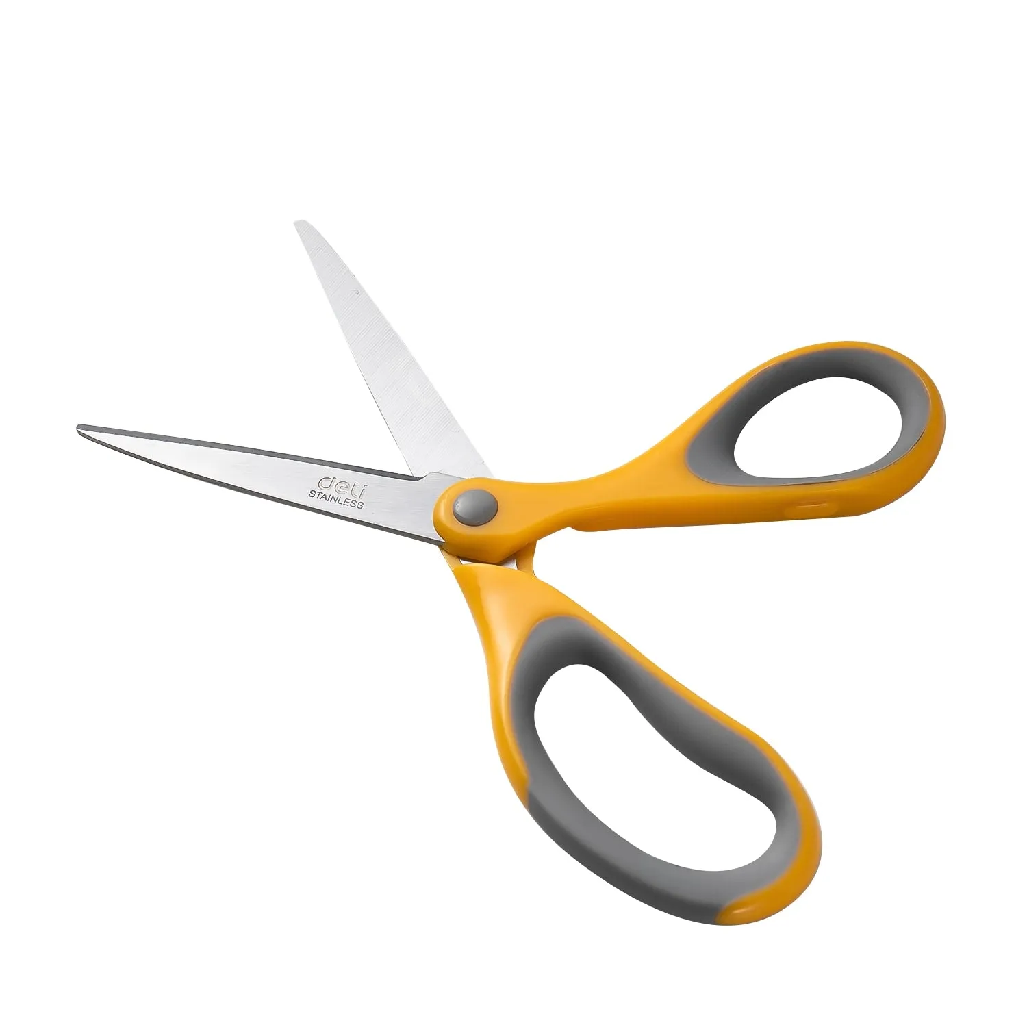 Deli Soft-touch Scissors 180mm Yellow