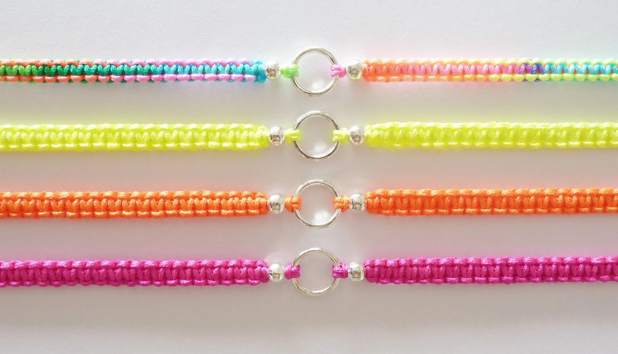 Dog Bracelet - Sausage Dog Macrame Charm Bracelet. Dachshund Friendship Bracelet. Stacking Bracelet. Choice of Colours.