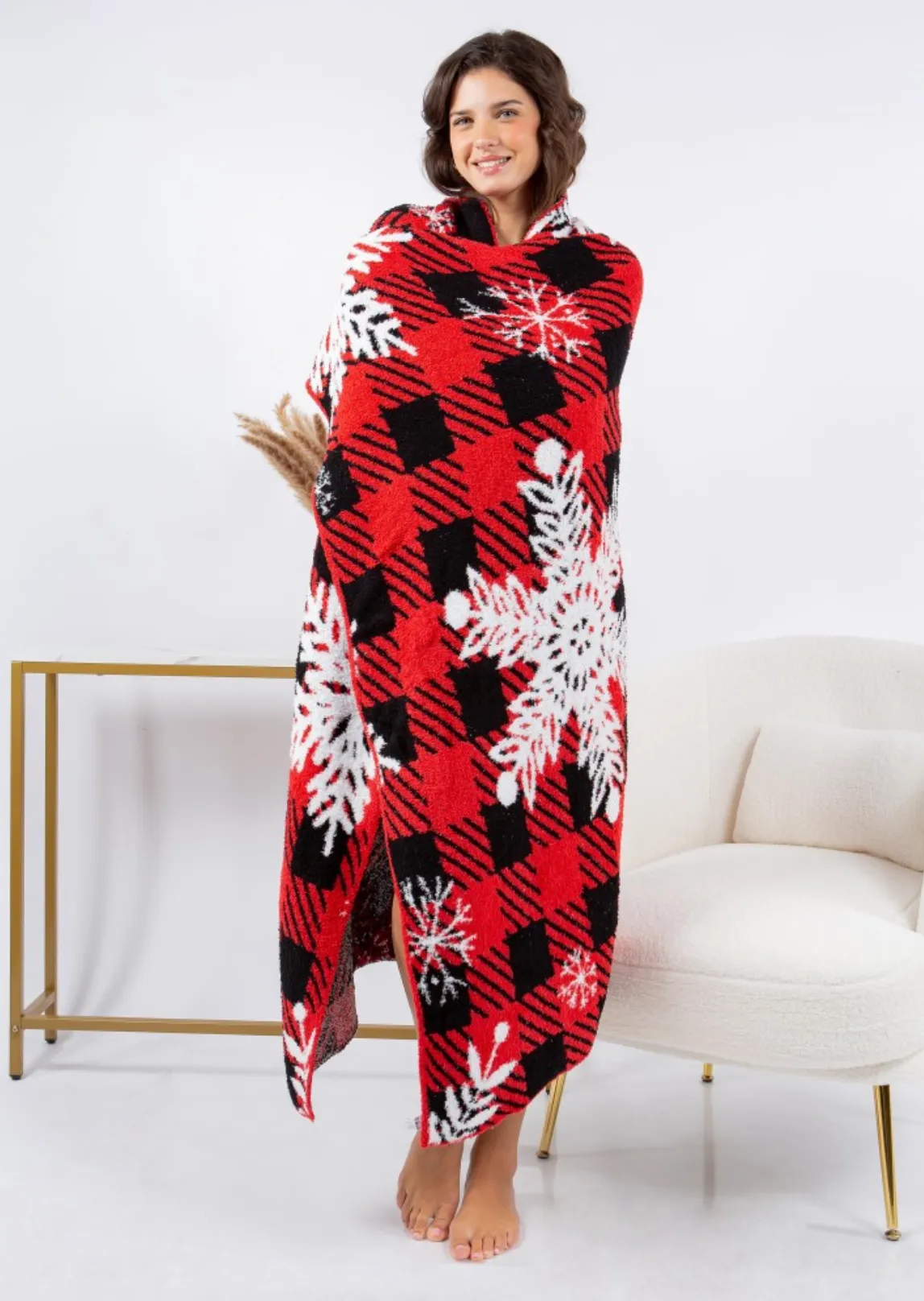 Doorbuster Snowflake Comfy Cloud Soft Blanket