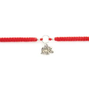 Elephant Bracelet - Lucky Elephant Macrame Charm Bracelet. Friendship Bracelet. Stacking Bracelet. Choice of Colours.