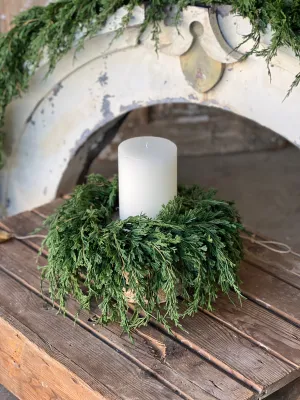 Emerald Falls Candle Ring | 14"