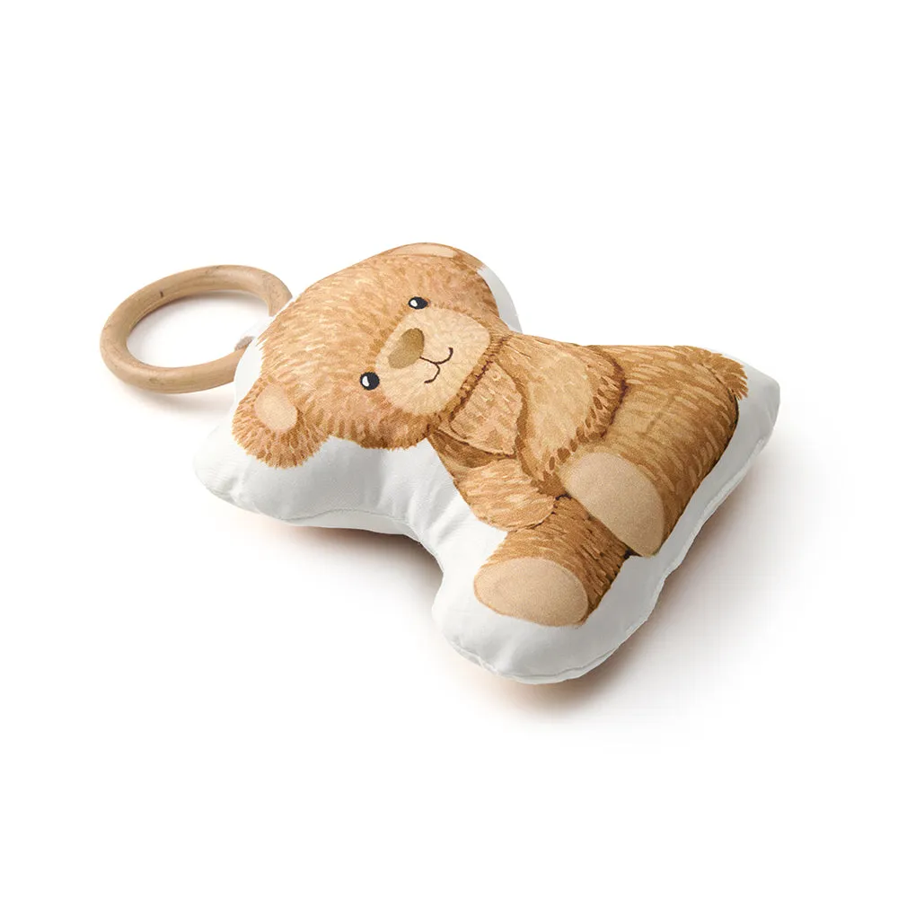 Fancy Fluff Organic Shape Cushion- Cuddle Bear