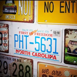 First In Freedom Number Plate Wall Accent