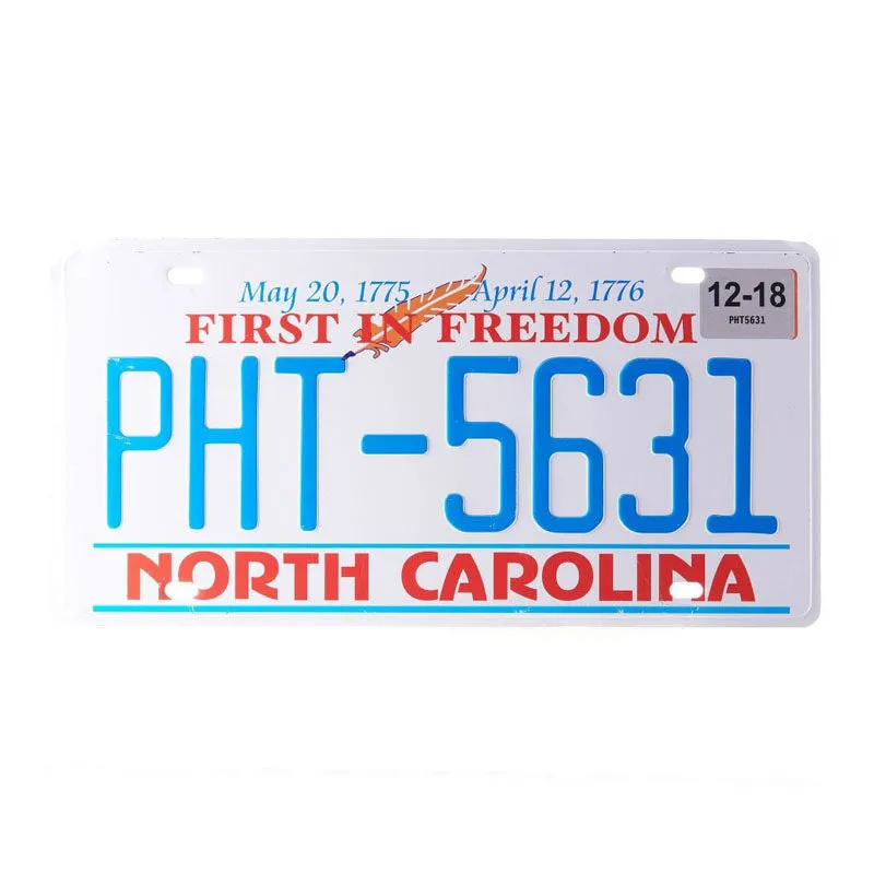 First In Freedom Number Plate Wall Accent