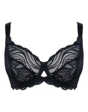 Flirtelle Elise Balcony Bra Black