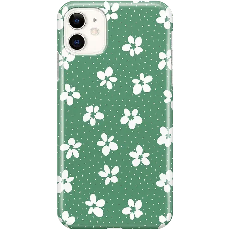 Flower My World | Jade Green Floral Case