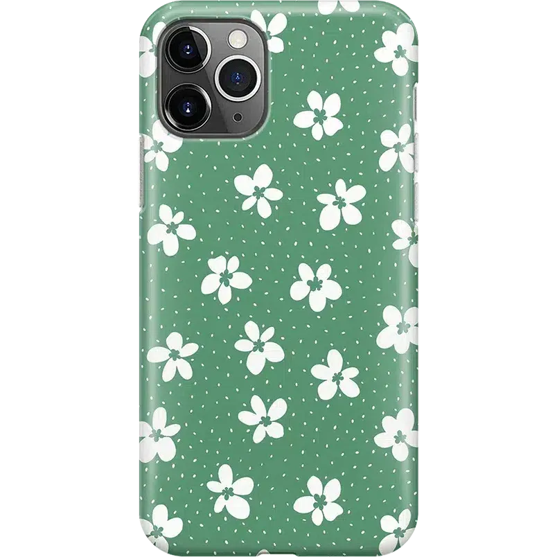 Flower My World | Jade Green Floral Case