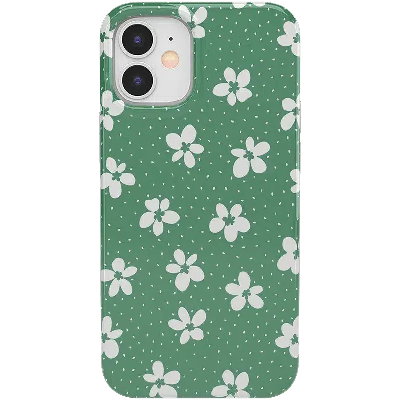 Flower My World | Jade Green Floral Case