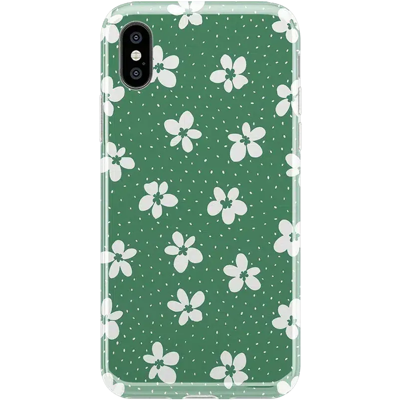 Flower My World | Jade Green Floral Case