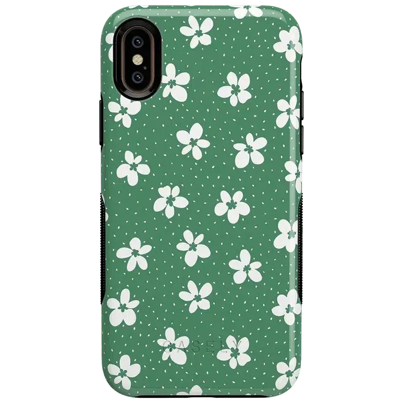 Flower My World | Jade Green Floral Case