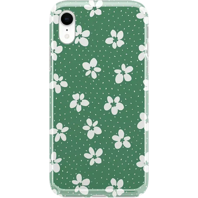 Flower My World | Jade Green Floral Case