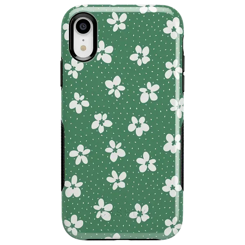 Flower My World | Jade Green Floral Case