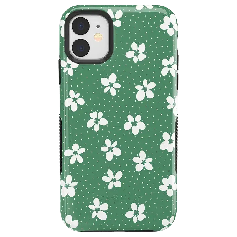 Flower My World | Jade Green Floral Case