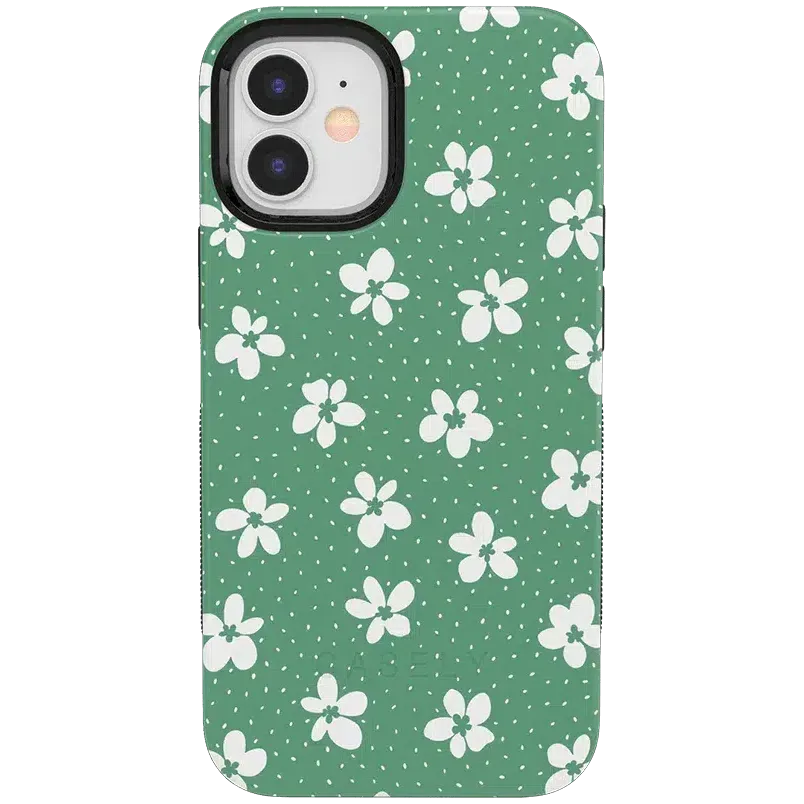 Flower My World | Jade Green Floral Case