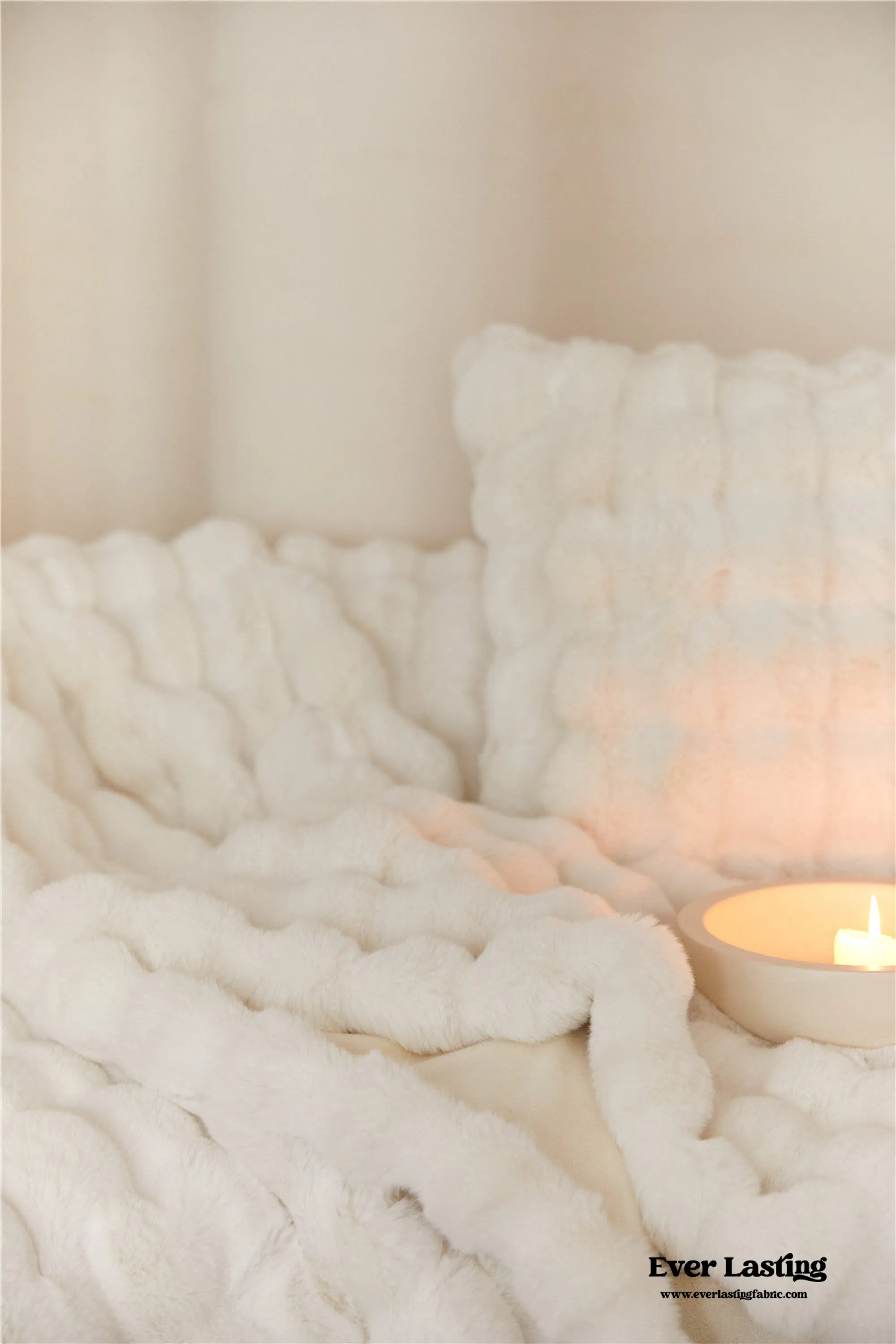 Fluffy Plush Throw Blanket / Gray