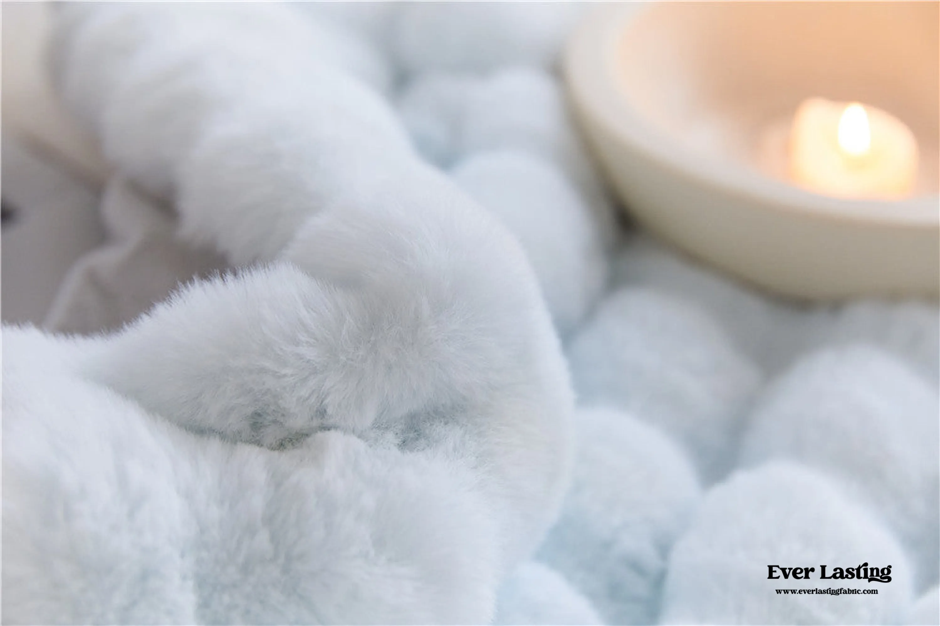 Fluffy Plush Throw Blanket / Gray