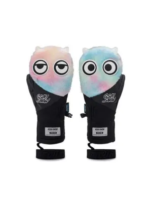 Gsou Snow Rainbow Big Eyes Plush Mittens