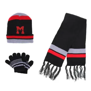Heat Trendz Boy's One Size Fits Most Sport Soccer Hat Gloves and Scarf Winter Set