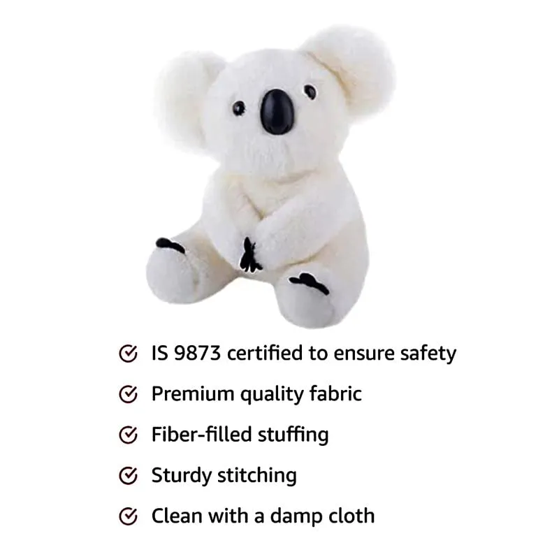 HUG 'n' FEEL SOFT TOYS Long Soft Lovable hugable Cute Giant Life Size Teddy Bear. (New Soft Toys, White Koala)