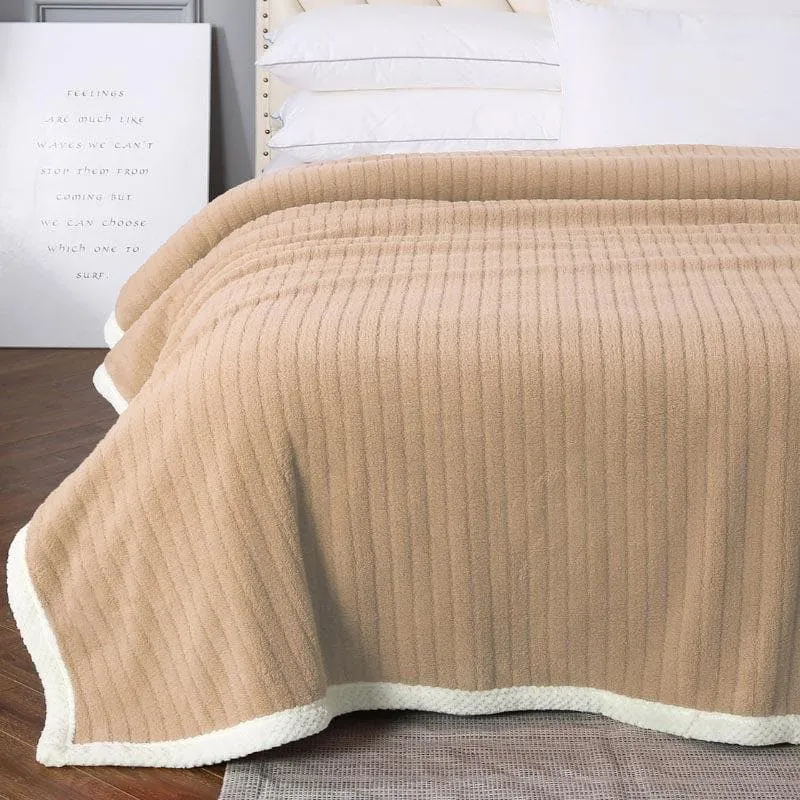 Idyllic Snigu Brown Polyester Blanket