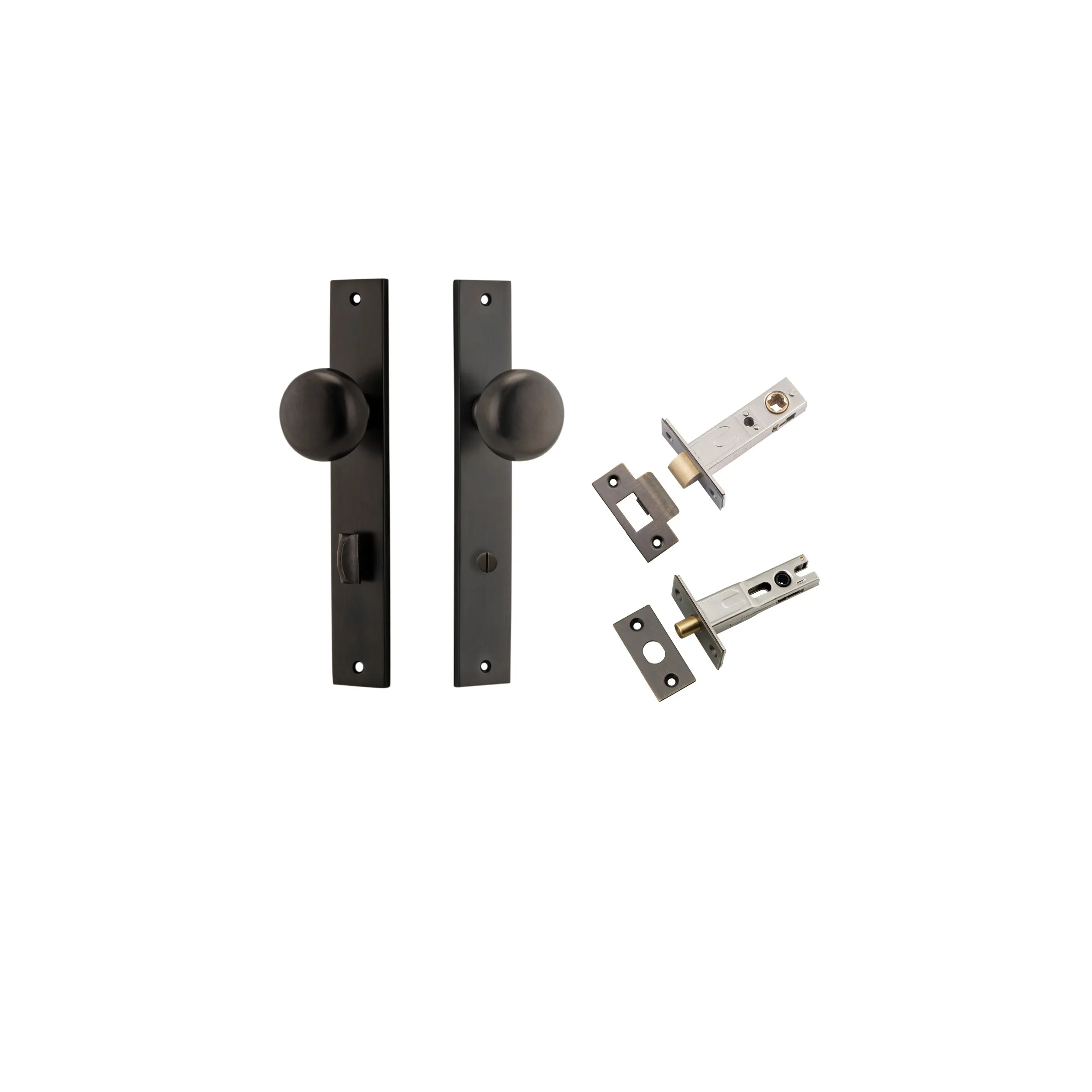 IVER CAMBRIDGE KNOB RECTANGULAR BACKPLATE - KIT