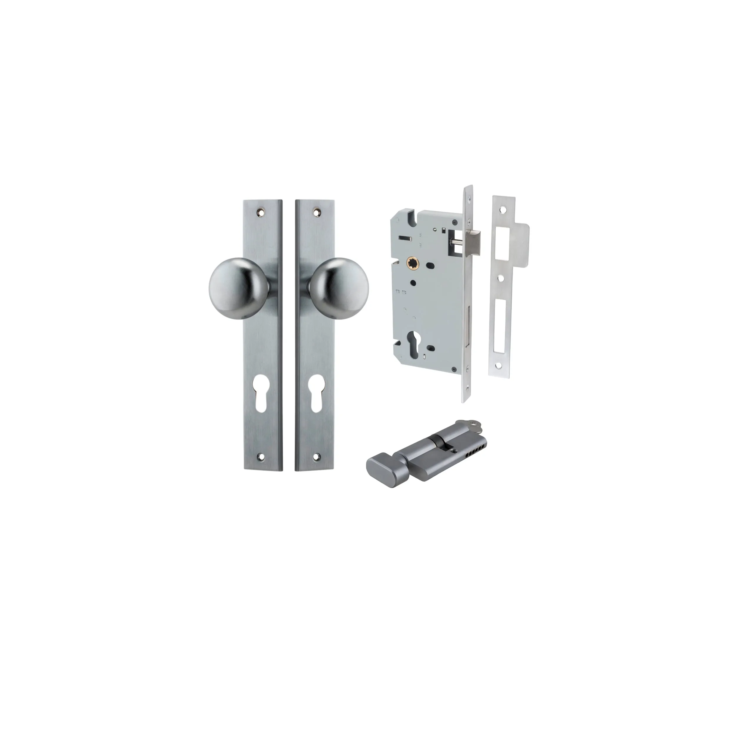 IVER CAMBRIDGE KNOB RECTANGULAR BACKPLATE - KIT